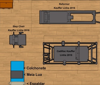 Layout Fisiocare - studio de pilates pequeno