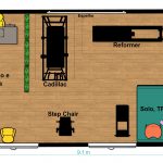 Layout ou planta baixa para montar um studio de pilates