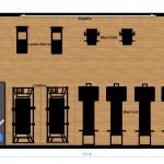 Layout ou planta baixa para montar um studio de pilates