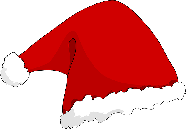 Gorro de papai noel para usar em um espaço de pilates