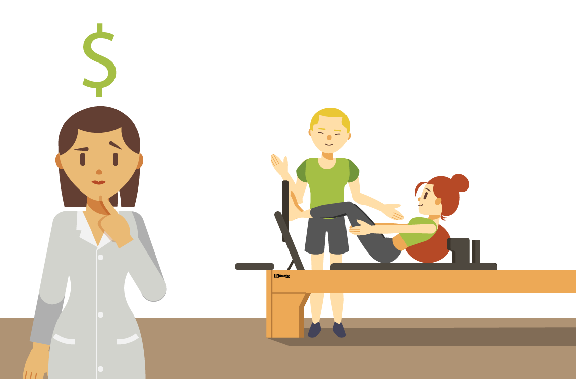 Como pagar um professor de pilates através de comissão?